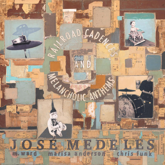 Jose w/ M. Ward Medeles Railroad Cadences & Melancholic Anthems (CLEAR W/ BLACK SMOKE VINYL)