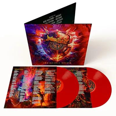 Judas Priest Invincible Shield (Indie Exclusive, Colored Vinyl, Red) (2 Lp's)