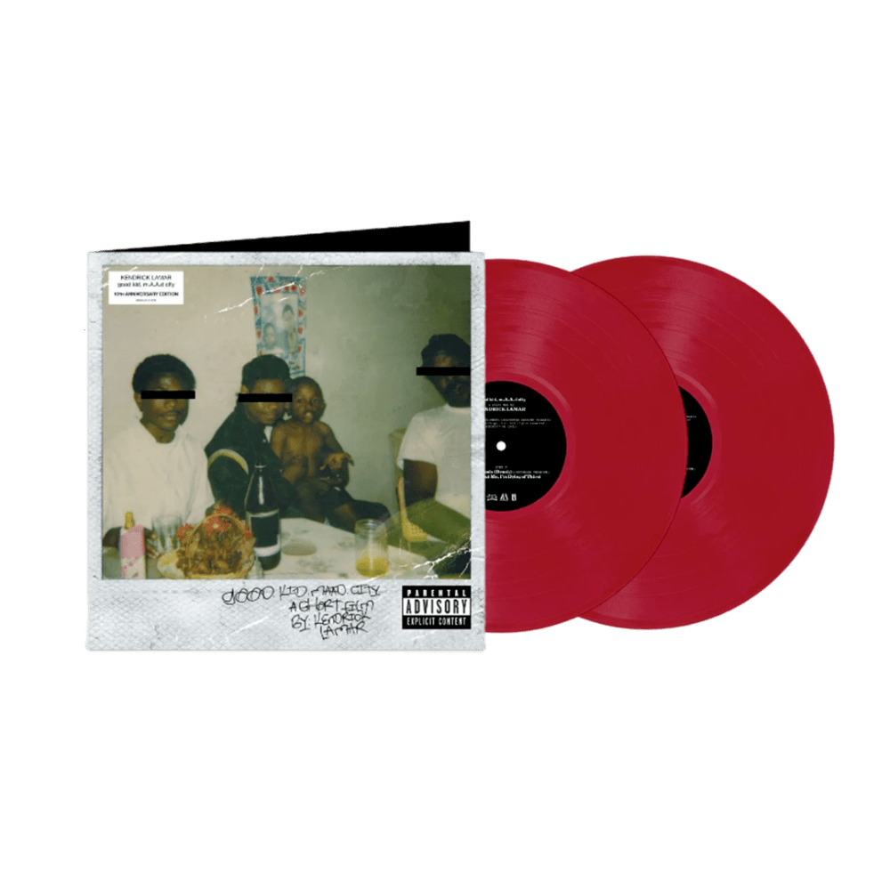 Kendrick Lamar good Kid, M.A.A.D City (10th Anniversary Edition, Limited Edition, Opaque Apple Red Colored Vinyl) [Explicit Content] [Import] (2 Lp's)