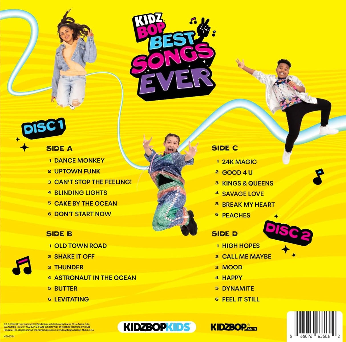 Kidz Bop Kids Kidz Bop: Best Songs Ever (Limited Edition, Amazon Exclusive, Translucent Blue Colored Vinyl) (2 Lp's)