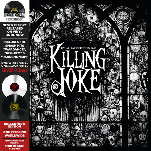 Killing Joke Live at Lokerse Feesten, 2003 (Indie Exclusive) (Colored Vinyl, Deluxe Edition, White & Black, With DVD) (2 Lp's)