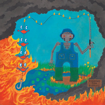 King Gizzard & The Lizard Wizard Fishing For Fishies (Limited Edition, "Oil Spill" Black & Blue Colored Vinyl)