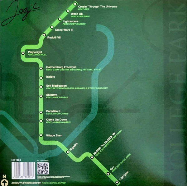 Logic College Park (Limited Edition, "Varsity" Green & Black Splatter, Artist Signed) (2 Lp's)