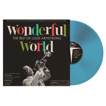 Louis Armstrong Wonderful World: The Best Of Louis Armstrong (Limited Edition, Blue Vinyl)