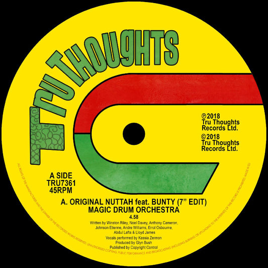 Magic Drum Orchestra Original Nuttah feat. Bunty (7" Edit)/Dread Nourishment