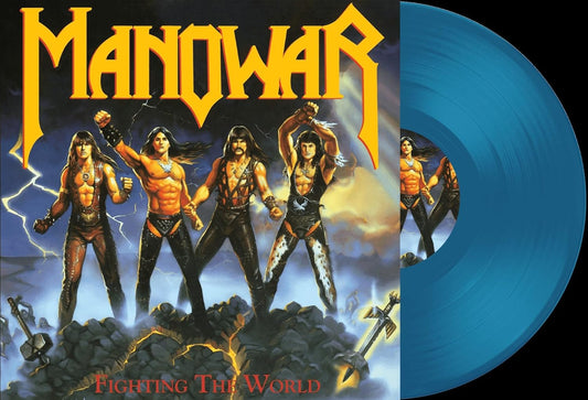 Manowar Fighting The World (Limited Edition, Transparent Blue Colored Vinyl) [Import]