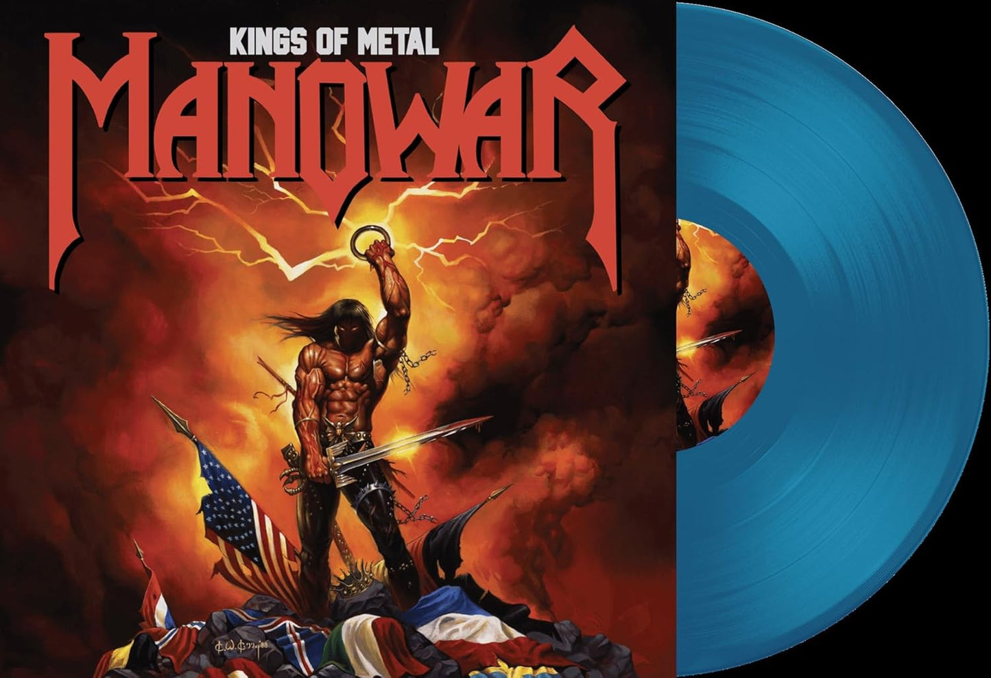 Manowar Kings Of Metal (Limited Edition, Transparent Blue Colored Vinyl) [Import]