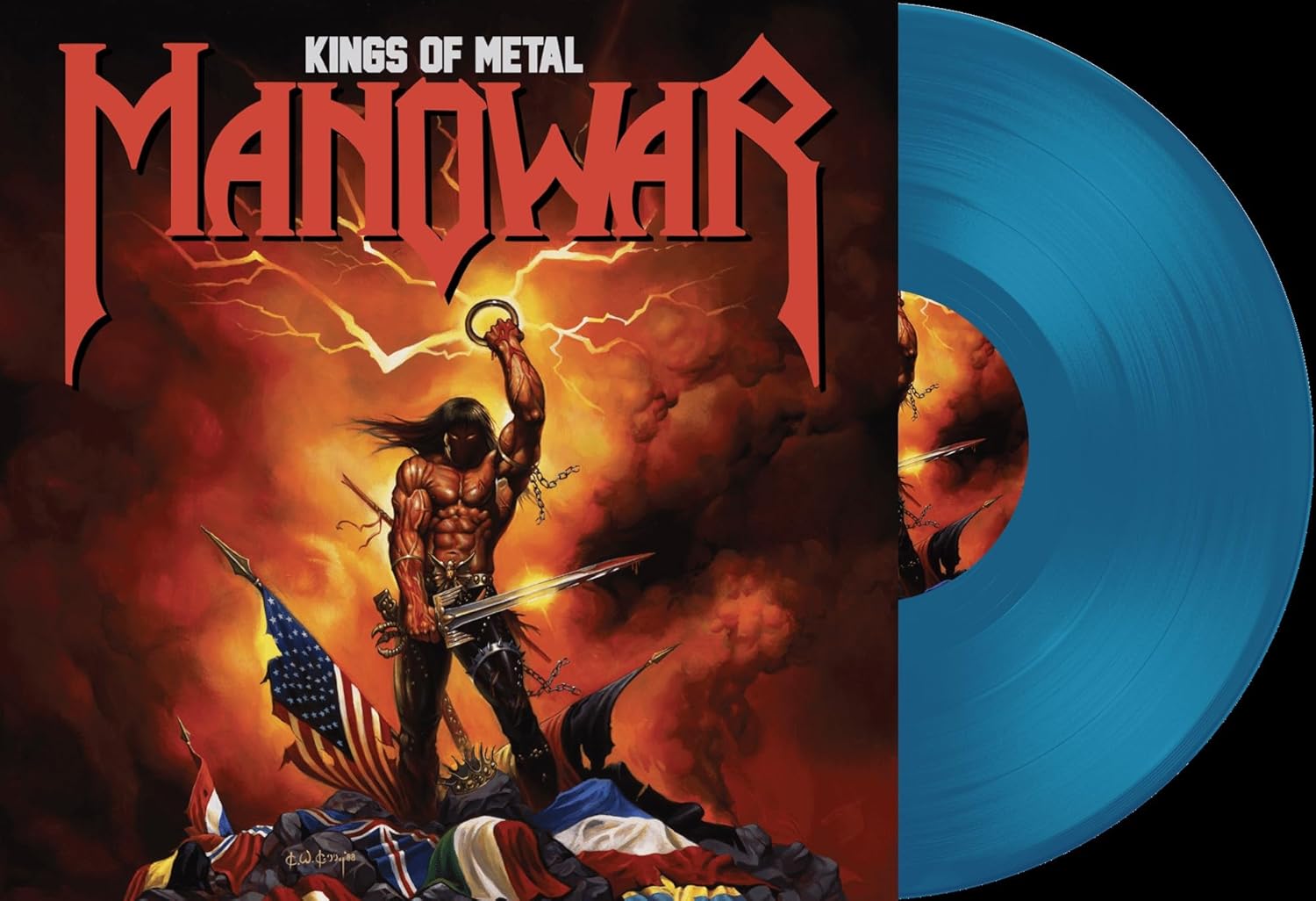 Manowar Kings Of Metal (Limited Edition, Transparent Blue Colored Vinyl) [Import]