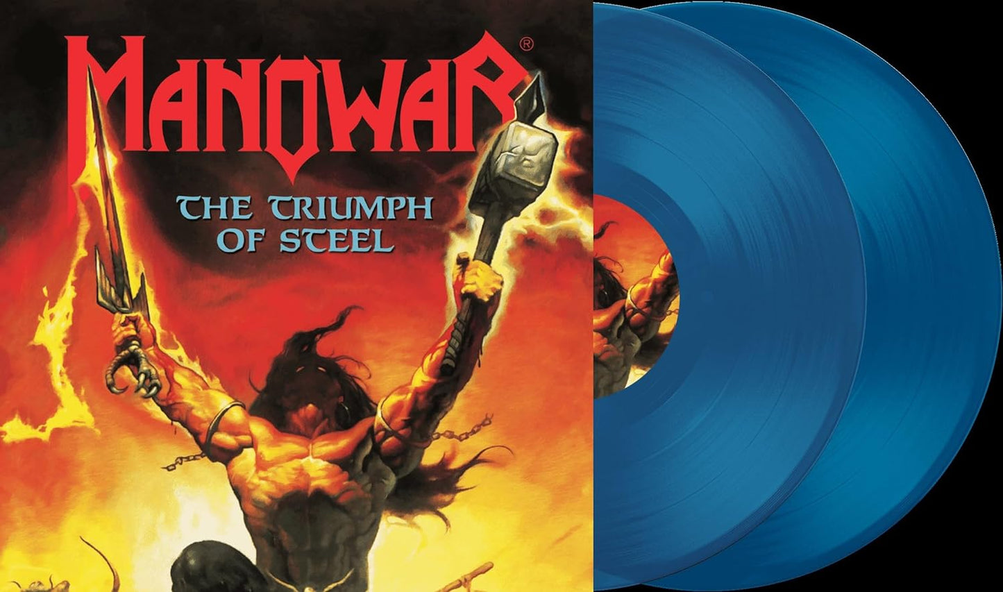 Manowar The Triumph Of Steel (Limited Edition, Transparent Blue Colored Vinyl) [Import] (2 Lp)
