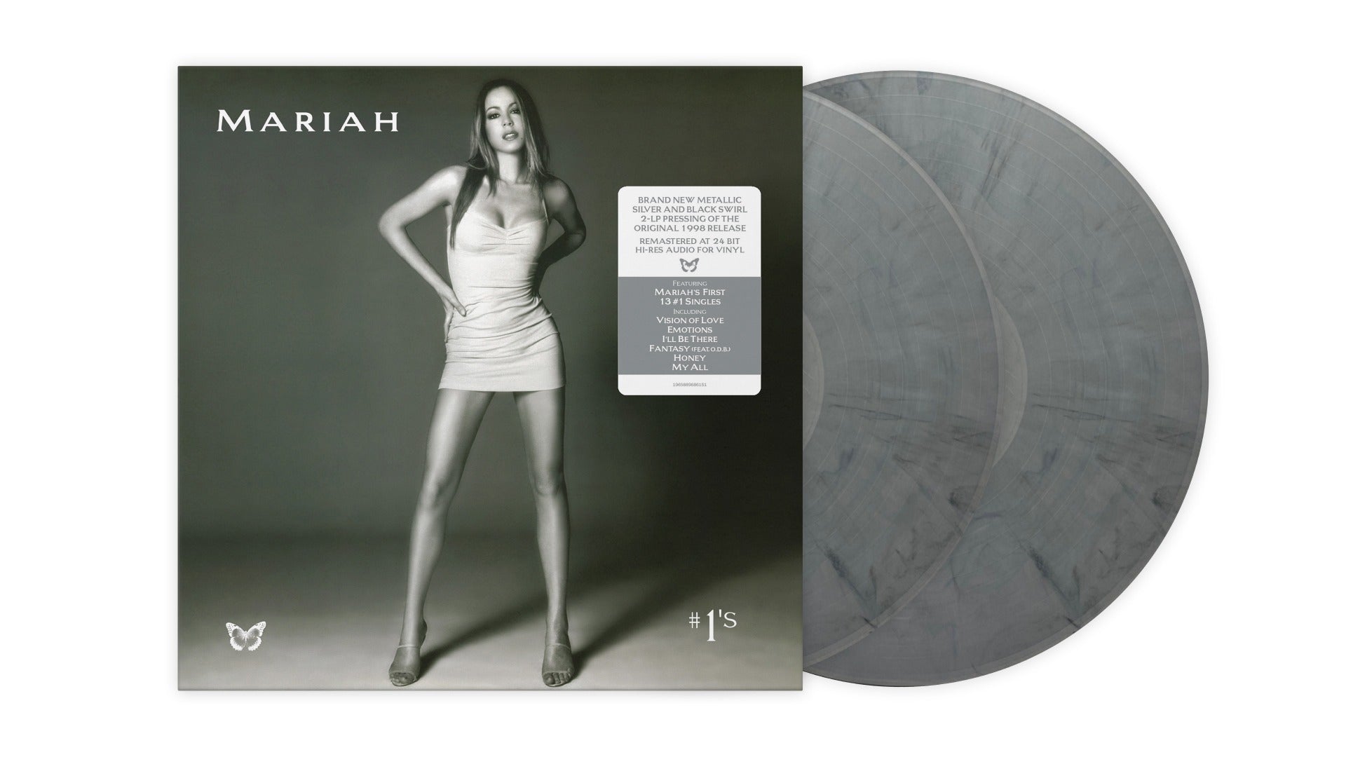 Mariah Carey #1's (Bonus Tracks, Colored Vinyl, Silver & Black Swirl) (2 Lp's)