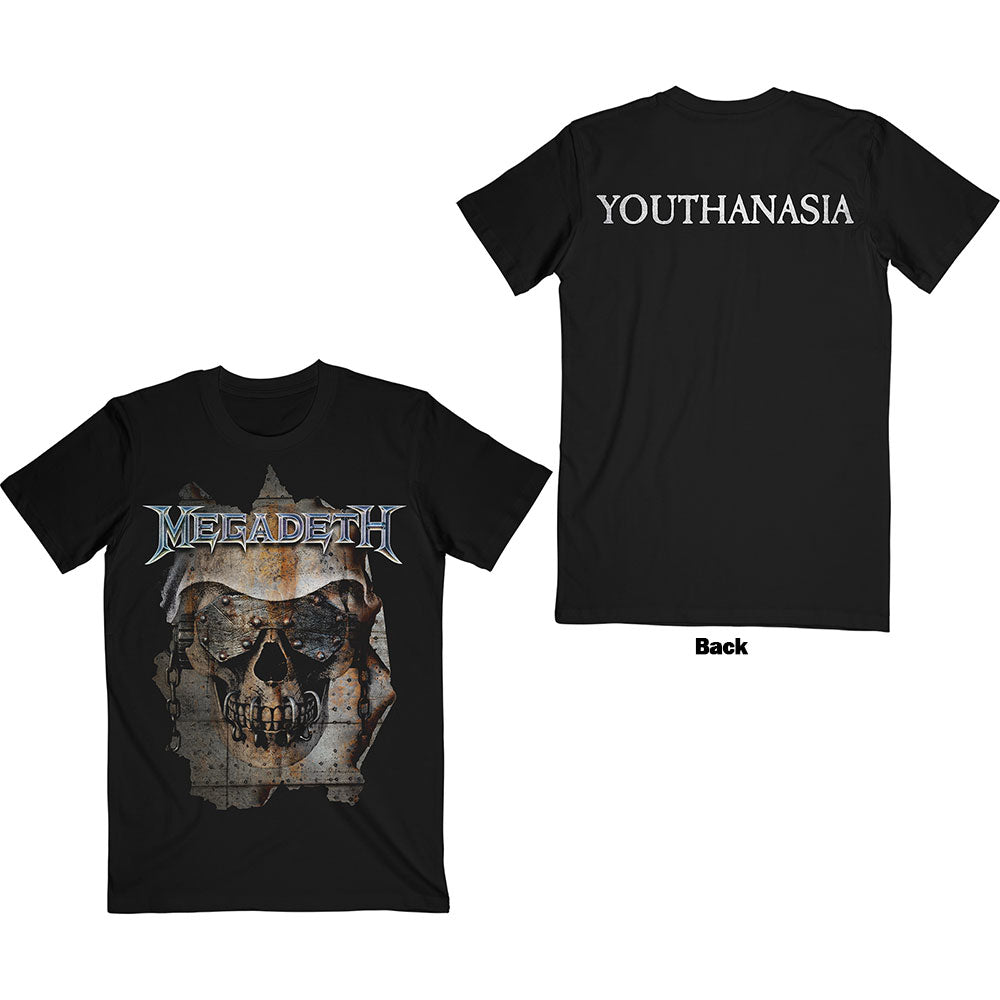 Megadeth Youthanasia Ripped Thru Black