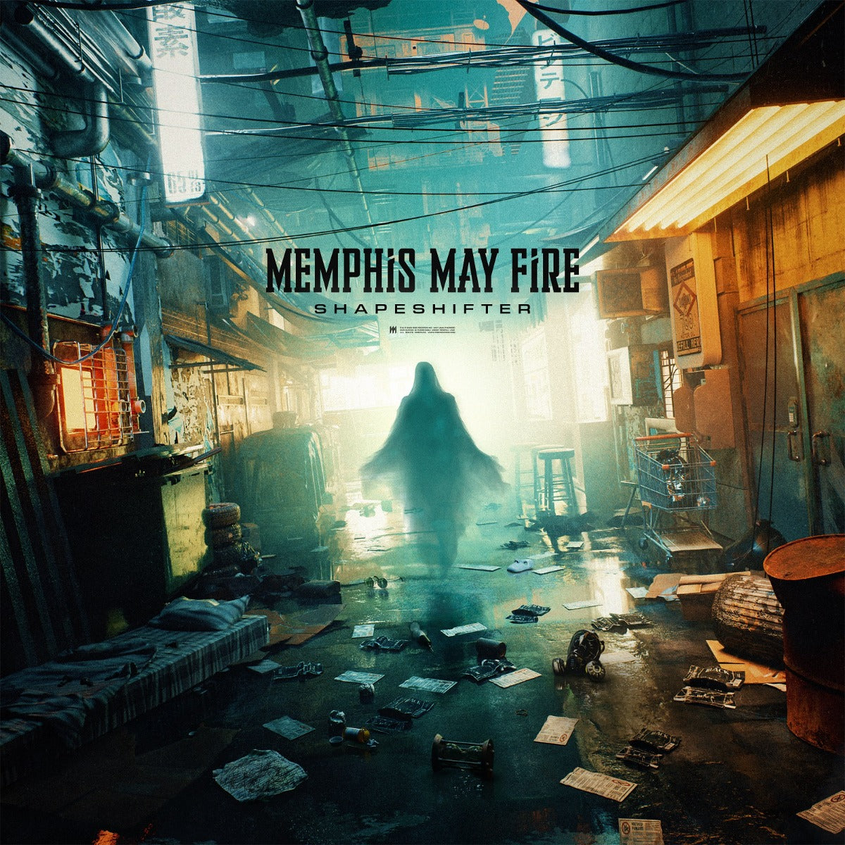 Memphis May Fire Shapeshifter (Black & Gray Quad Splatter Colored Vinyl)