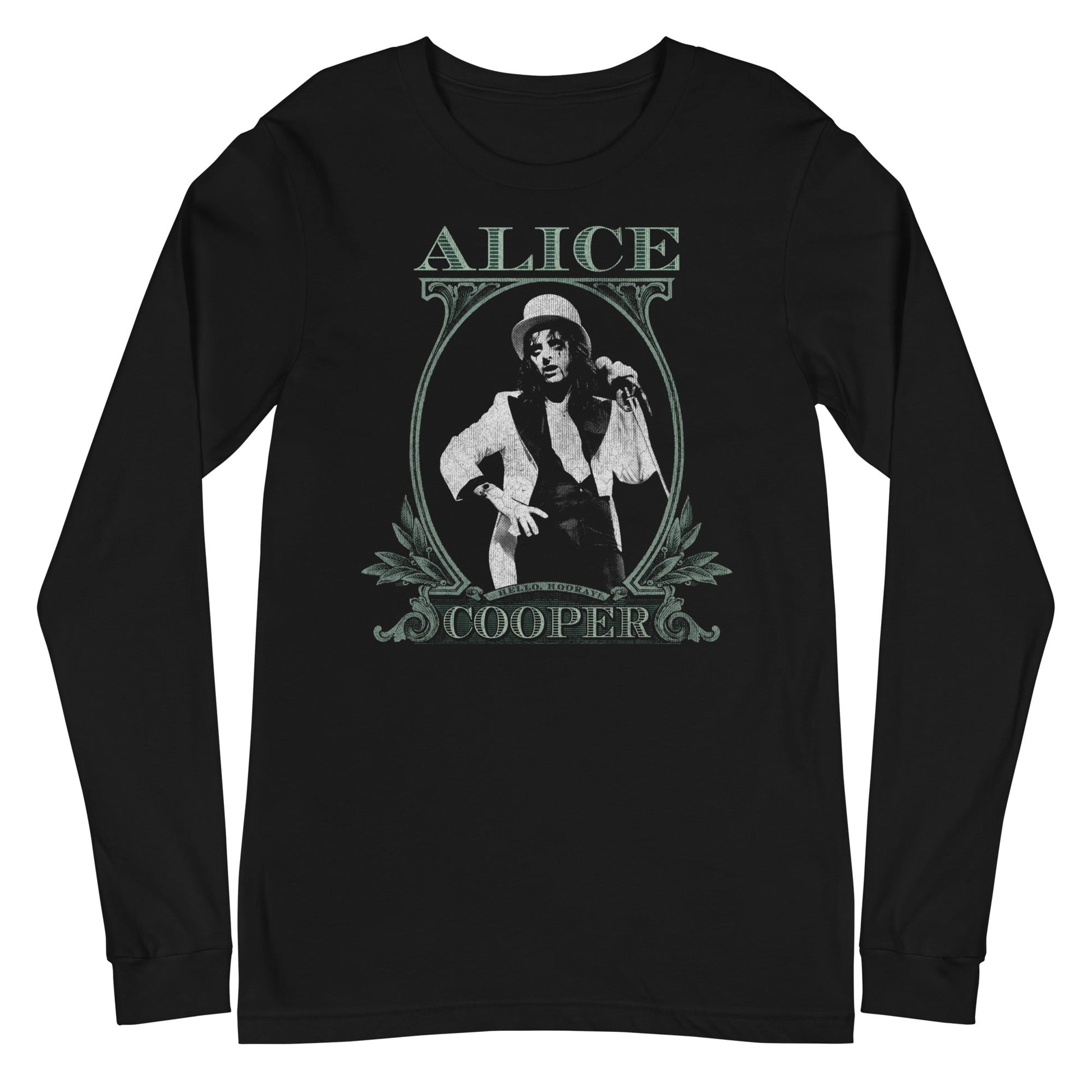 MerchMoment Alice Cooper - Bankroll Long Sleeve T-Shirt Black
