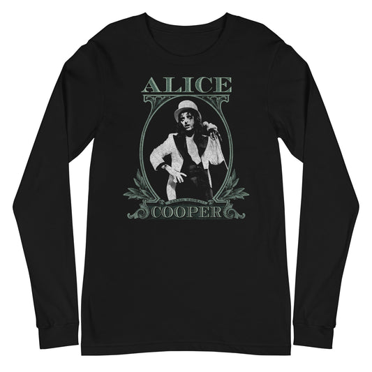 MerchMoment Alice Cooper - Bankroll Long Sleeve T-Shirt Black