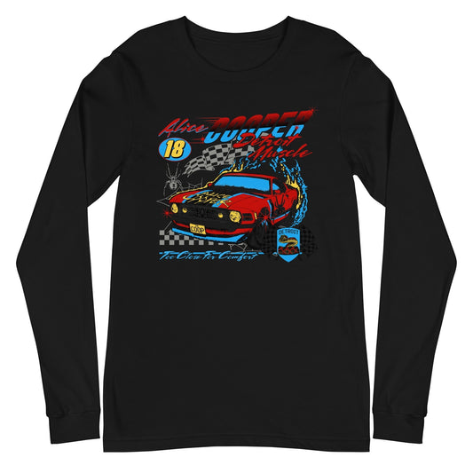 MerchMoment Alice Cooper - Racecar Long Sleeve T-Shirt Black