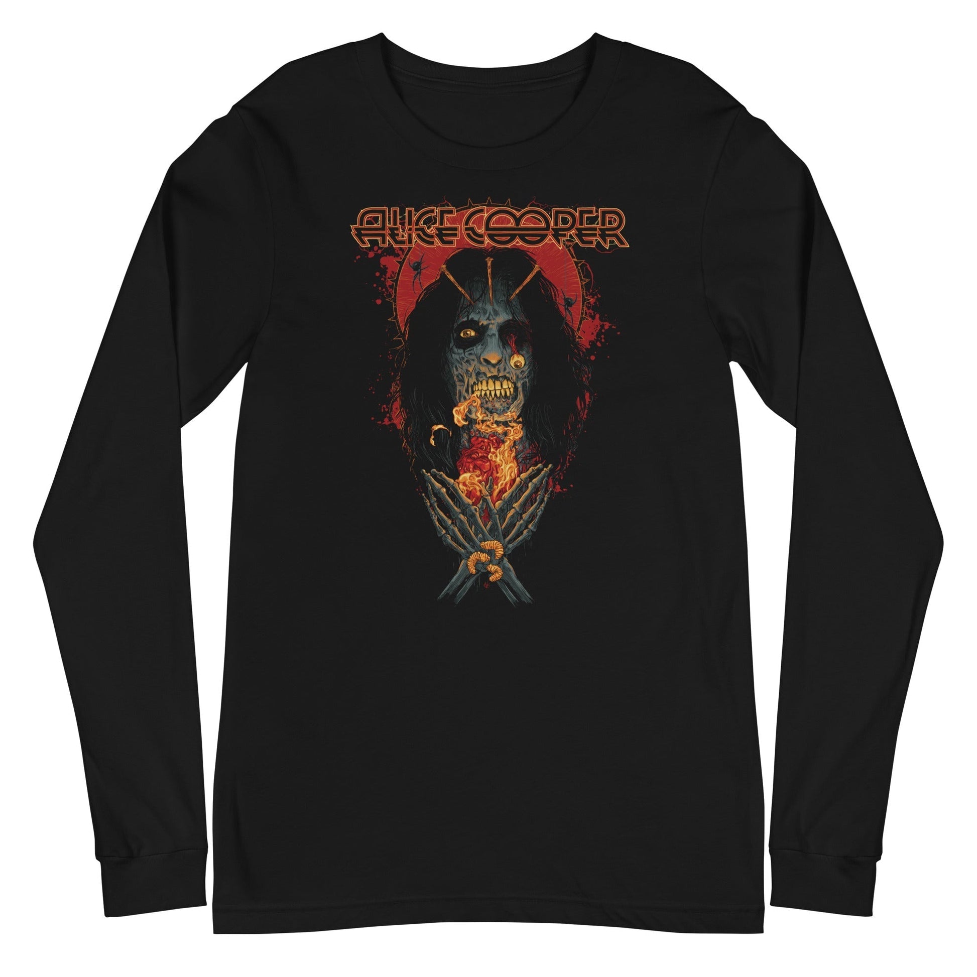 MerchMoment Alice Cooper - Skeleton Long Sleeve T-Shirt Black