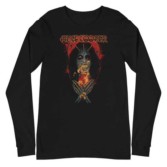 MerchMoment Alice Cooper - Skeleton Long Sleeve T-Shirt Black