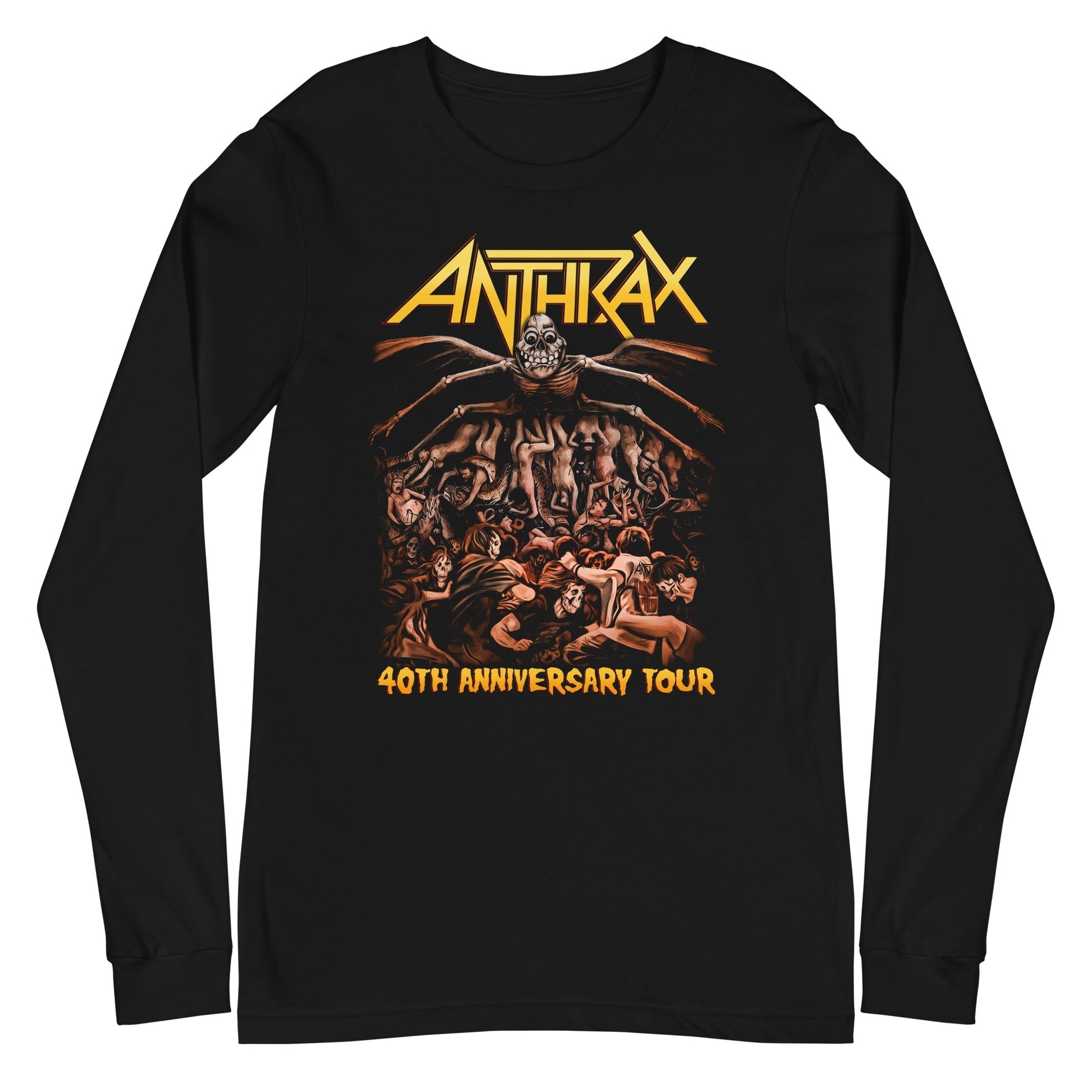 MerchMoment Anthrax - 40th Anniversary Tour Long Sleeve T-Shirt Black