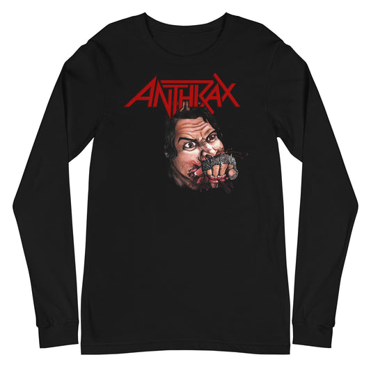 MerchMoment Anthrax - Bite Your Hand Long Sleeve T-Shirt Black