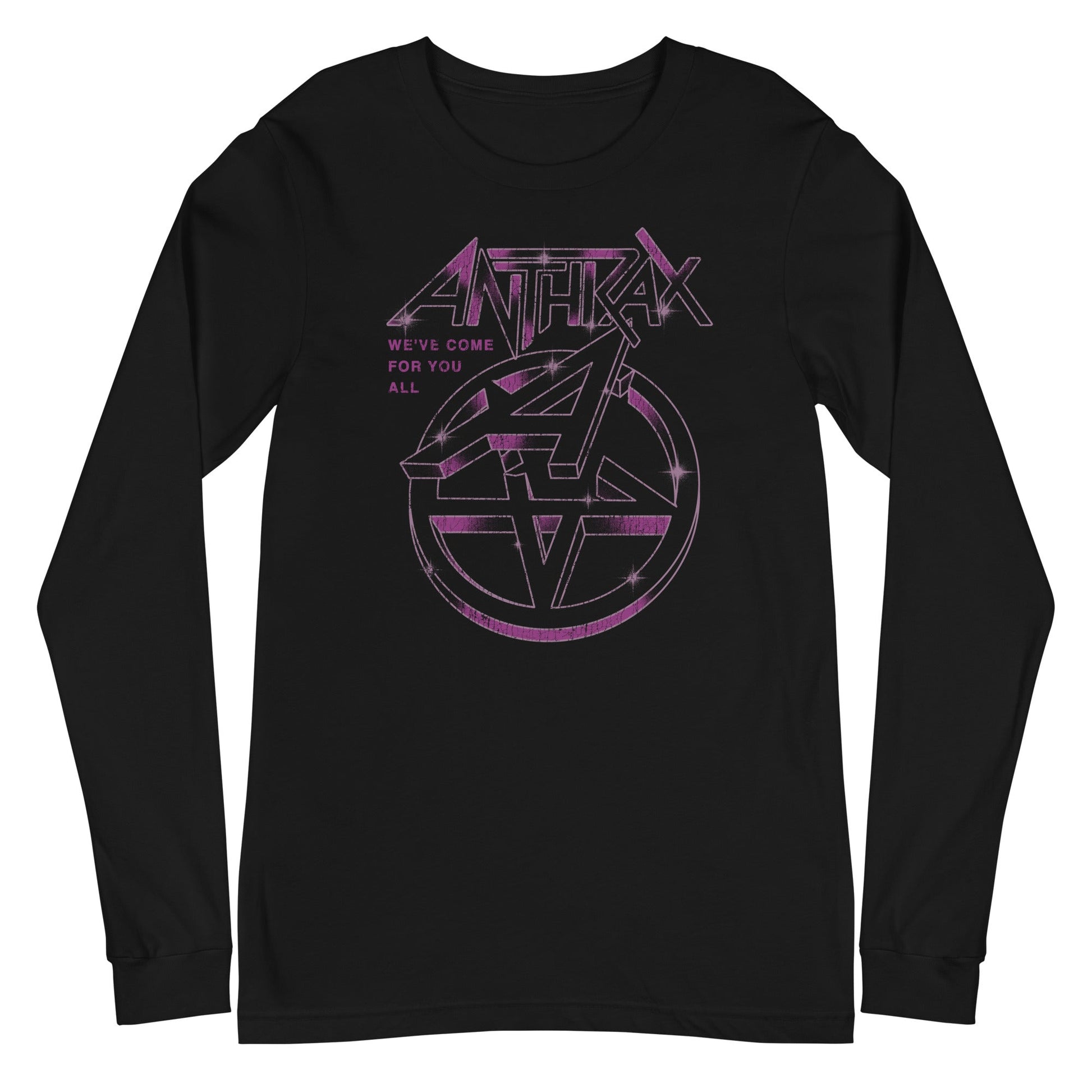 MerchMoment Anthrax - Double A Long Sleeve T-Shirt Black