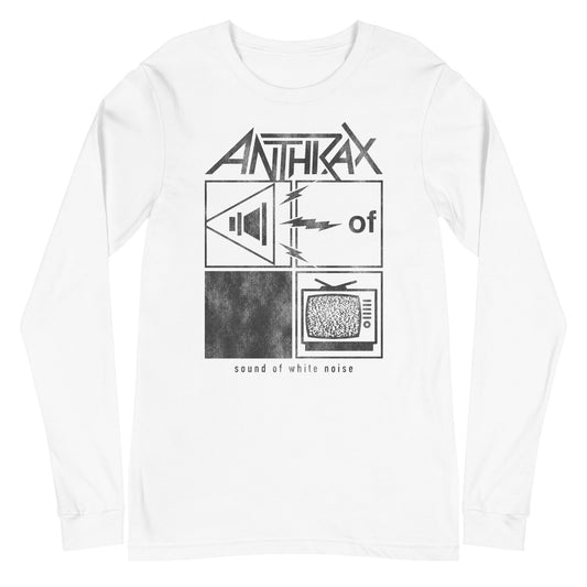 MerchMoment Anthrax - Frequency Long Sleeve T-Shirt White