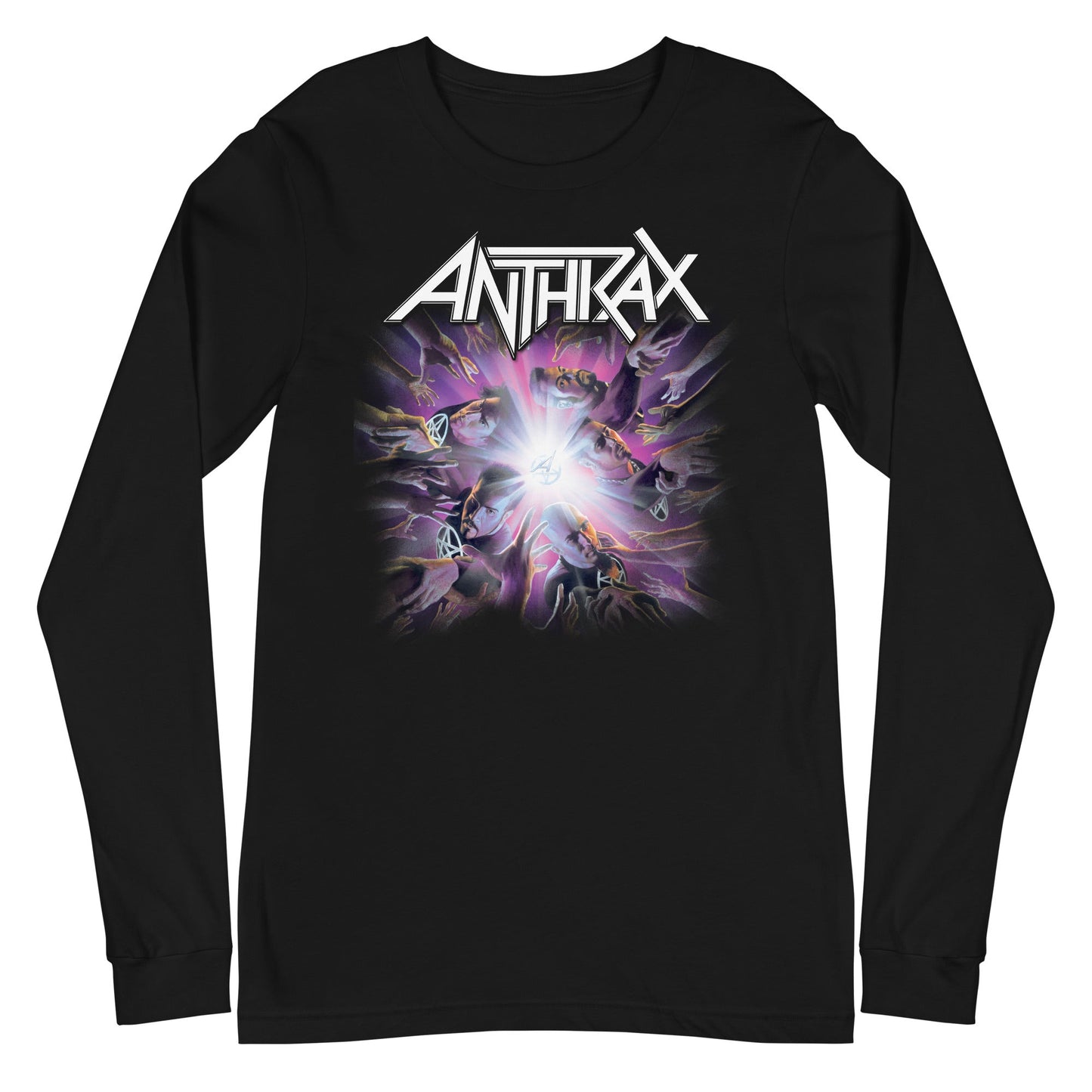 MerchMoment Anthrax - Galaxies Long Sleeve T-Shirt Black