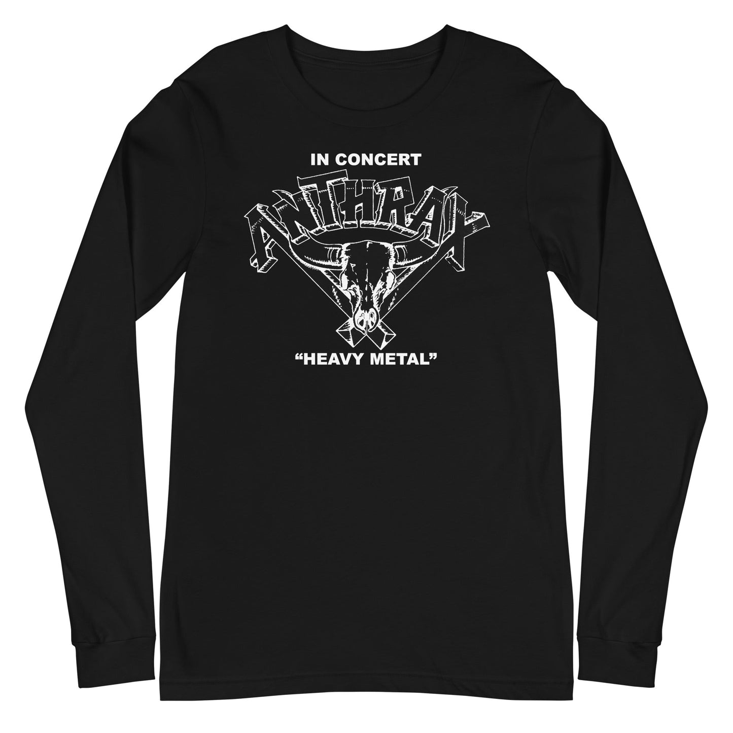 MerchMoment Anthrax - Heavy Metal Long Sleeve T-Shirt Black