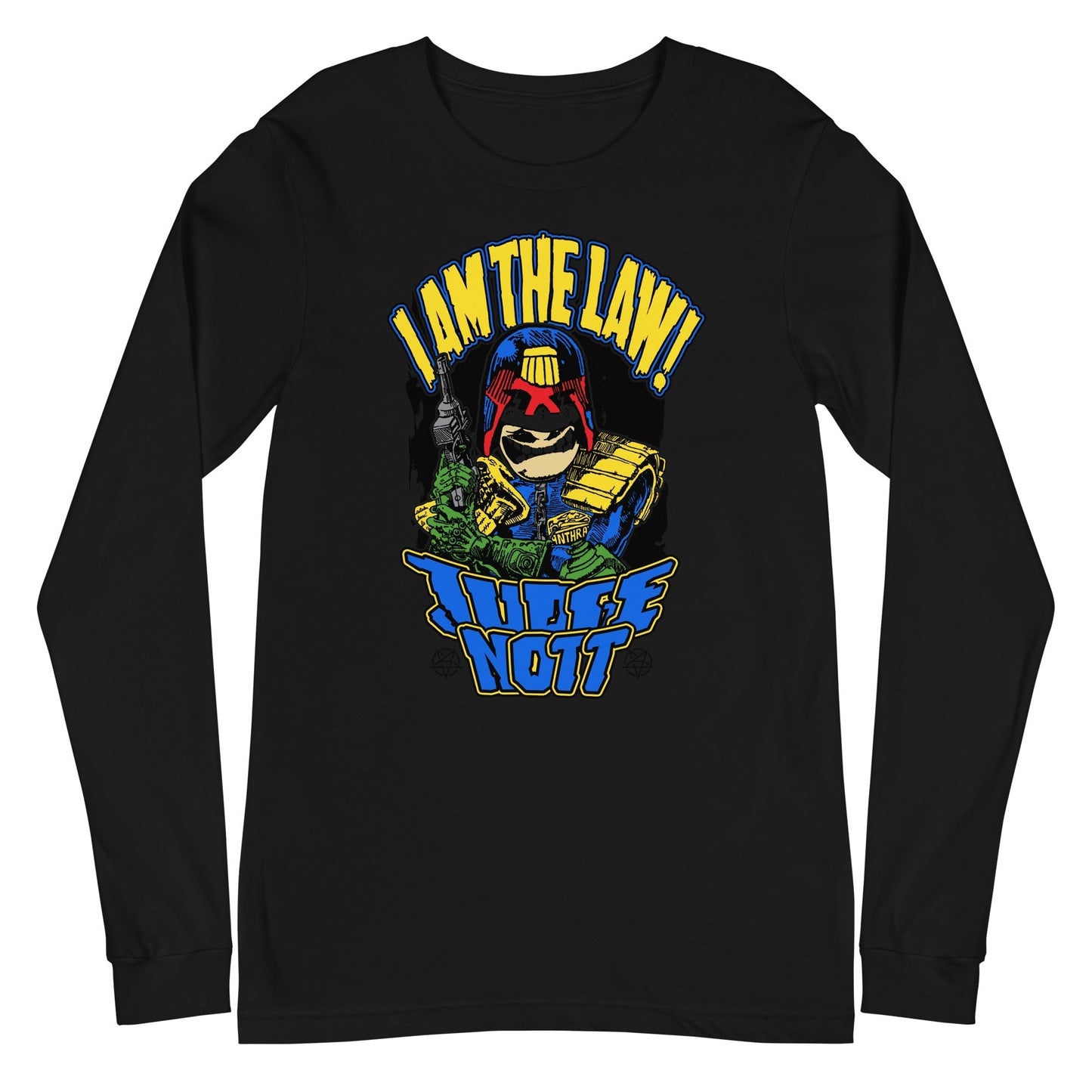 MerchMoment Anthrax - I Am The Law Long Sleeve T-Shirt Black