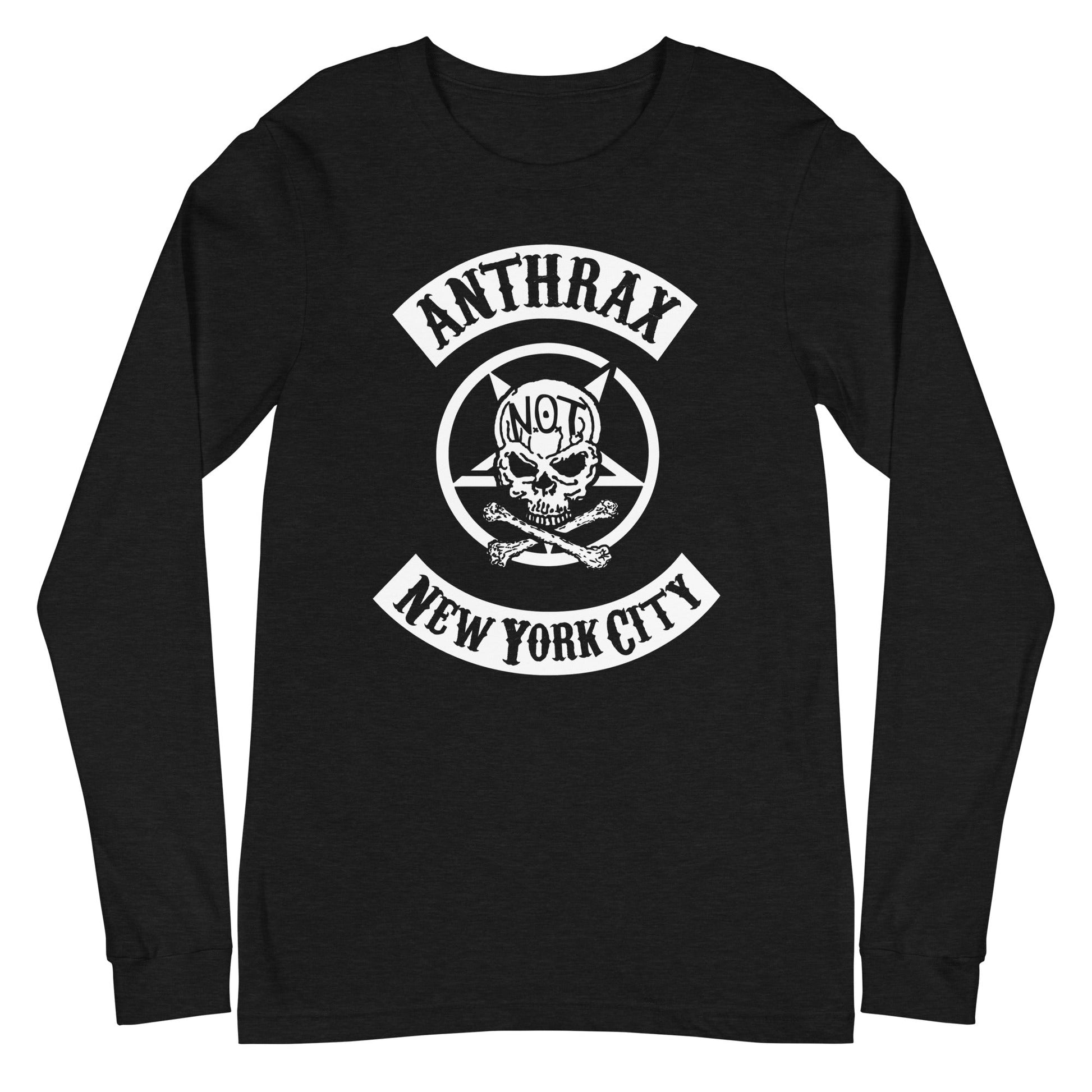 MerchMoment Anthrax - New York City Long Sleeve T-Shirt Black