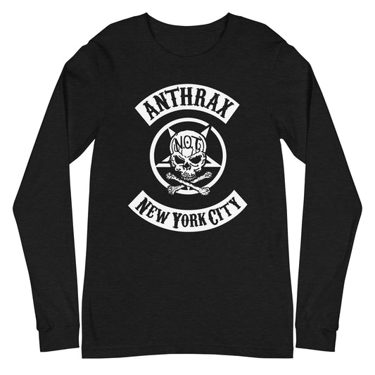 MerchMoment Anthrax - New York City Long Sleeve T-Shirt Black