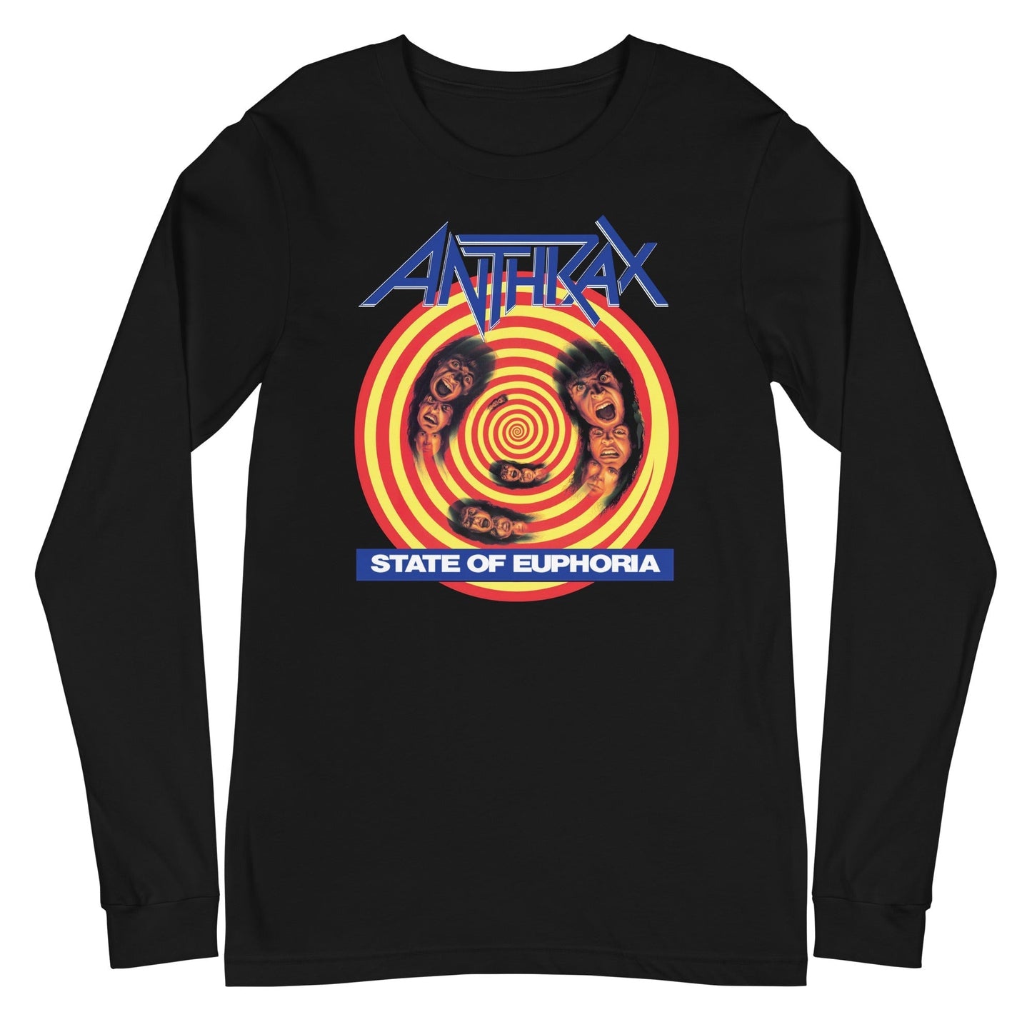 MerchMoment Anthrax - State Of Euphoria Long Sleeve T-Shirt Black