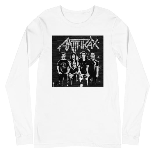 MerchMoment Anthrax - With the Band Long Sleeve T-Shirt White
