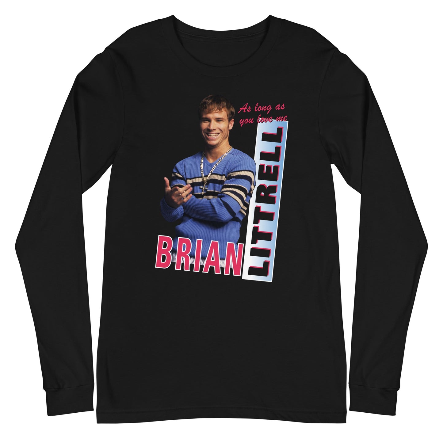 MerchMoment Backstreet Boys - Brian Littrell Long Sleeve T-Shirt Black