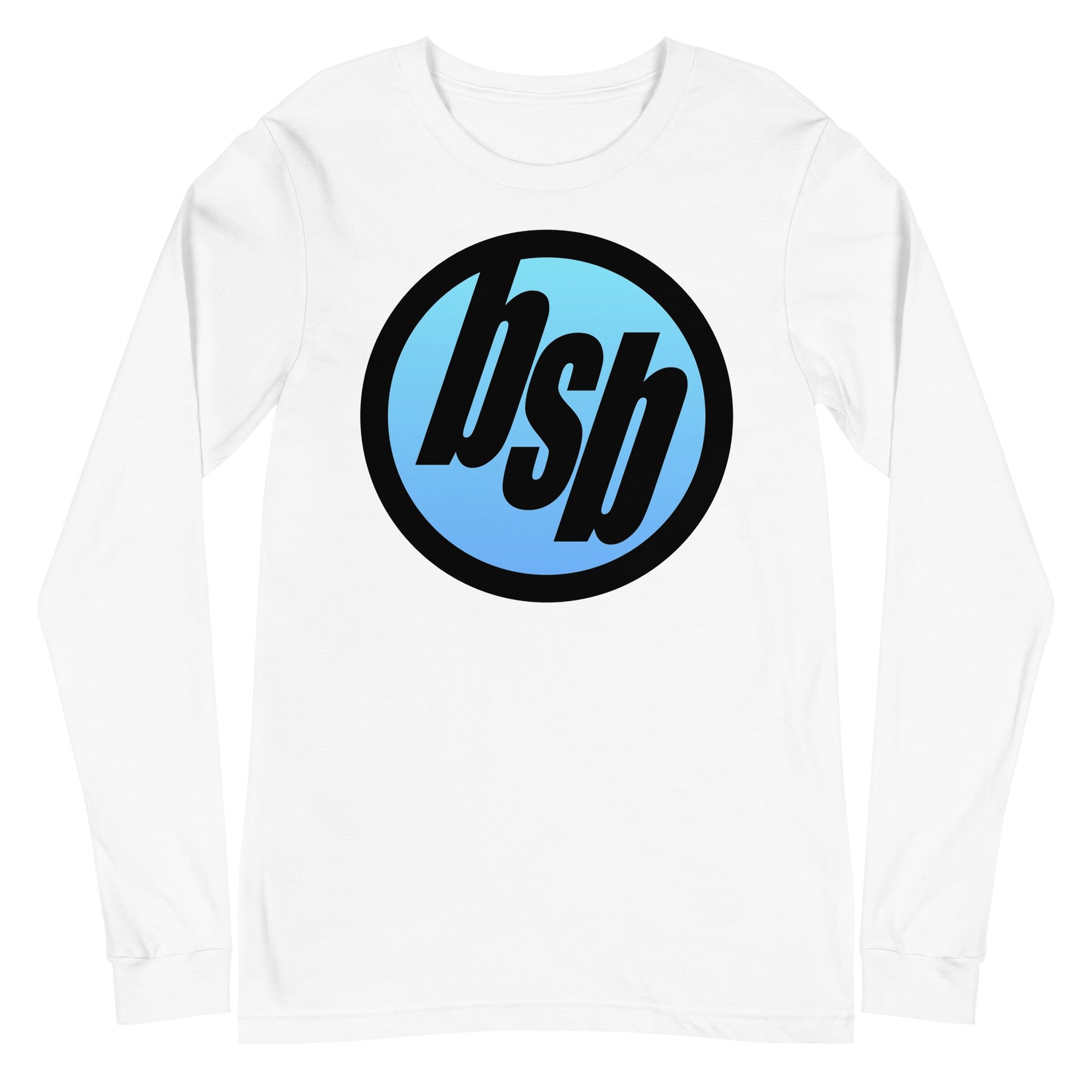 MerchMoment Backstreet Boys - BSB Black and Blue Long Sleeve T-Shirt White