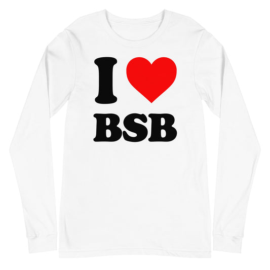 MerchMoment Backstreet Boys - Love BSB White Long Sleeve T-Shirt White
