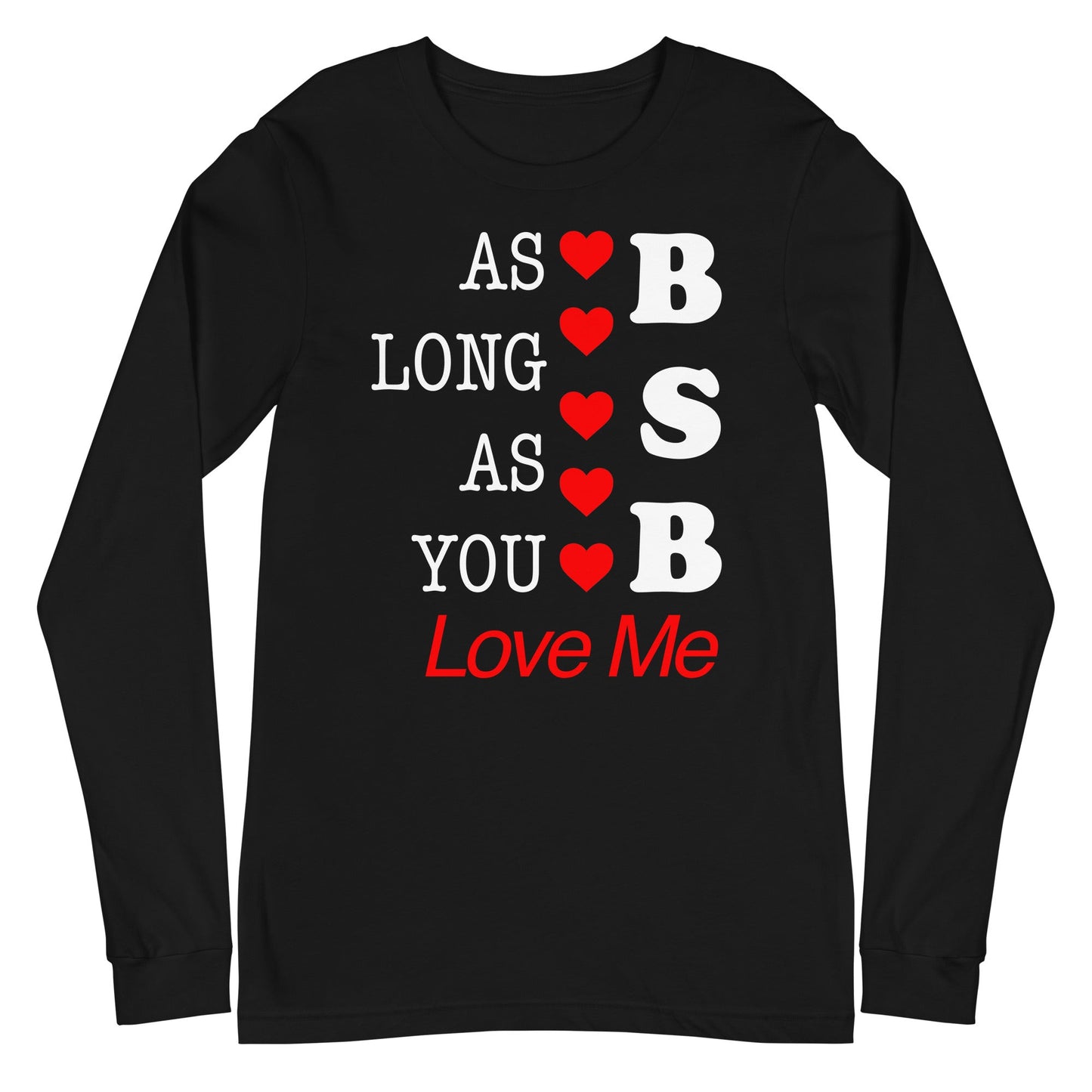 MerchMoment Backstreet Boys - Love Me Long Sleeve T-Shirt Black