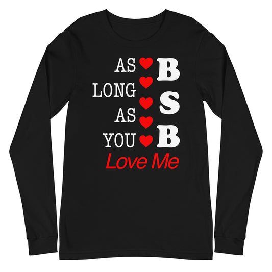 MerchMoment Backstreet Boys - Love Me Long Sleeve T-Shirt Black