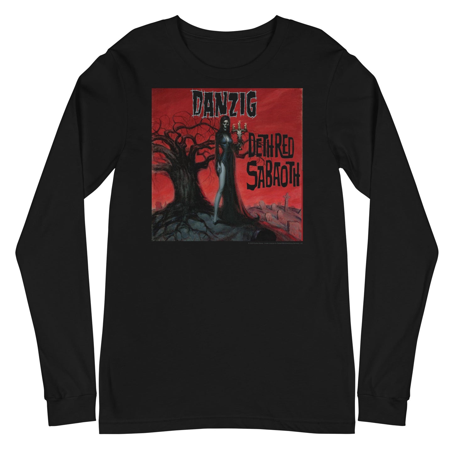MerchMoment Danzig - Death Red Sabbath Long Sleeve T-Shirt Black