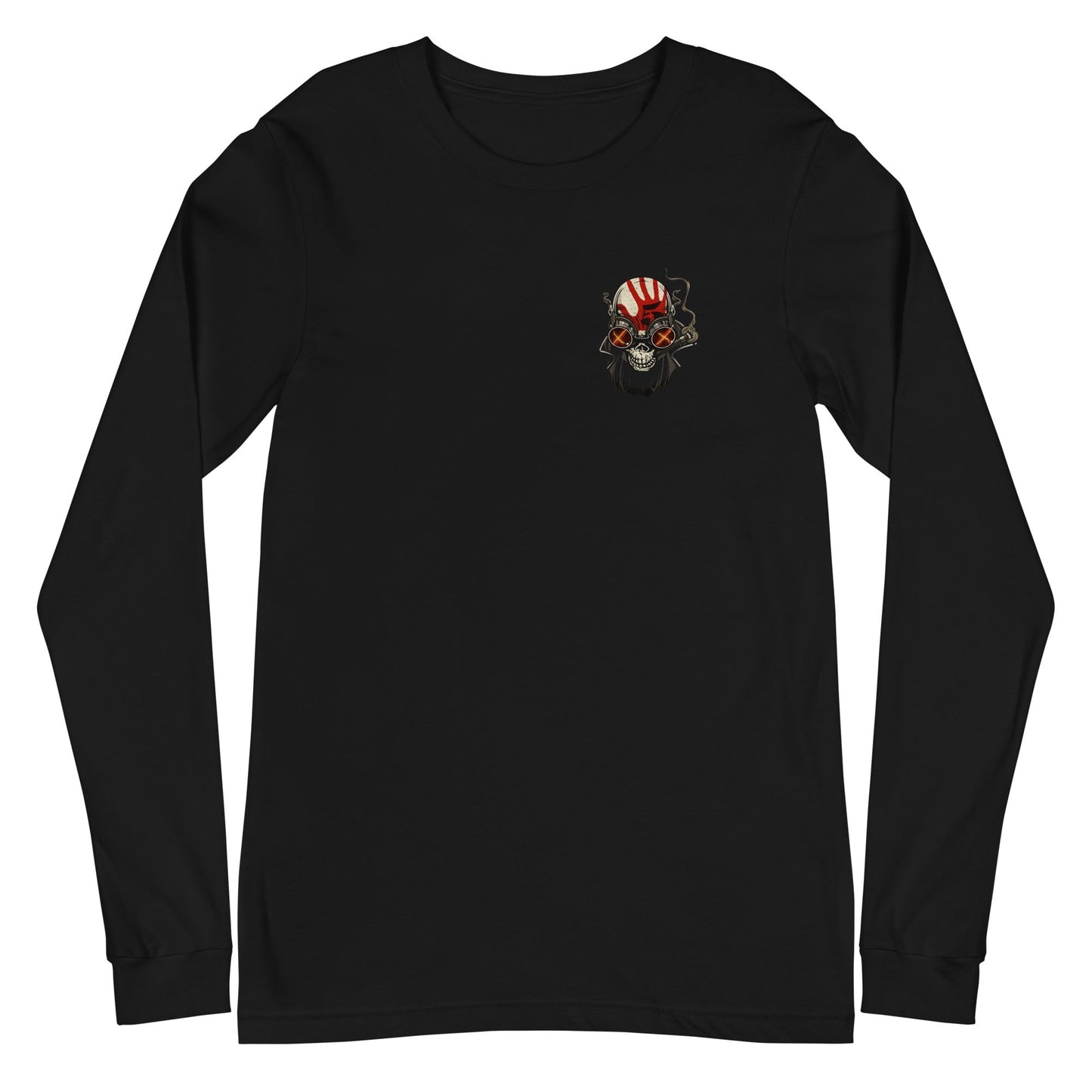 MerchMoment Five Finger Death Punch - Small Skull Long Sleeve T-Shirt Black