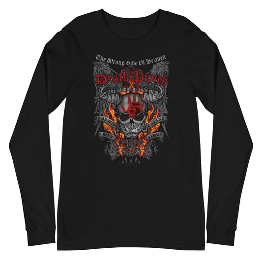 MerchMoment Five Finger Death Punch - Wrong or Righteous Long Sleeve T-Shirt Black