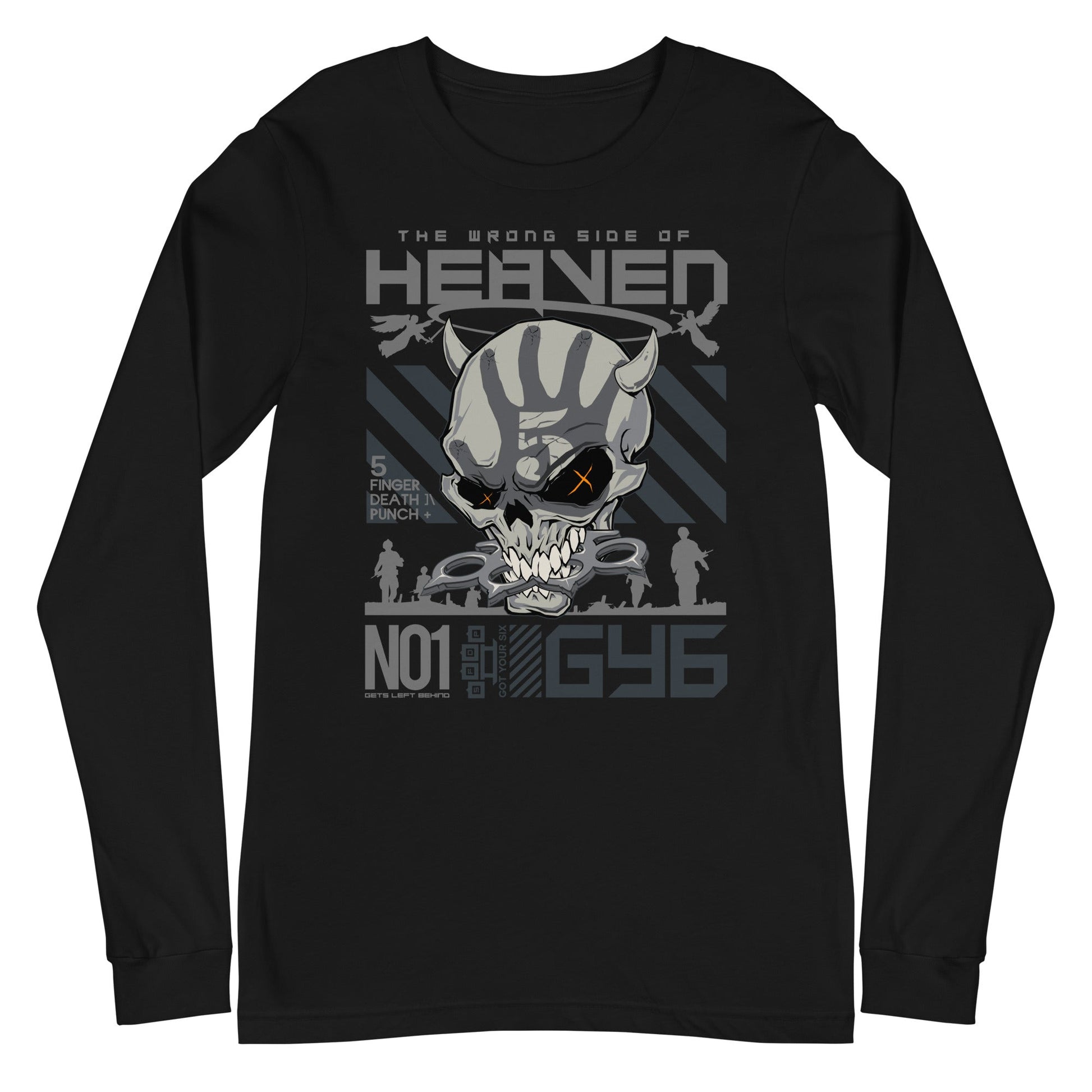 MerchMoment Five Finger Death Punch - Wrong Side of Heaven Long Sleeve T-Shirt Black