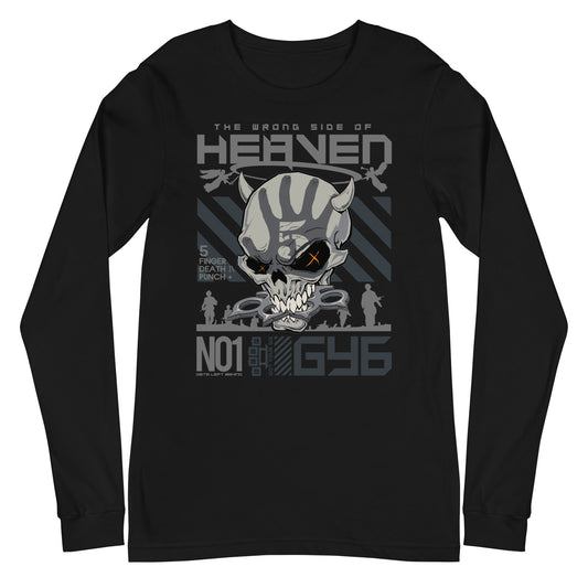MerchMoment Five Finger Death Punch - Wrong Side of Heaven Long Sleeve T-Shirt Black
