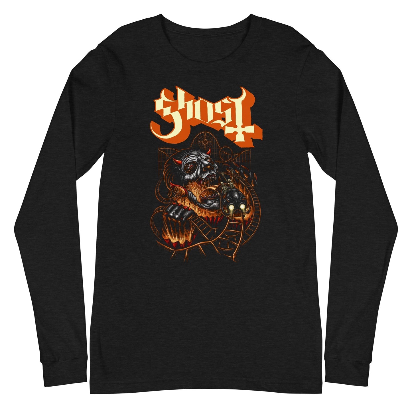 MerchMoment Ghost - Downward Path Long Sleeve T-Shirt Black