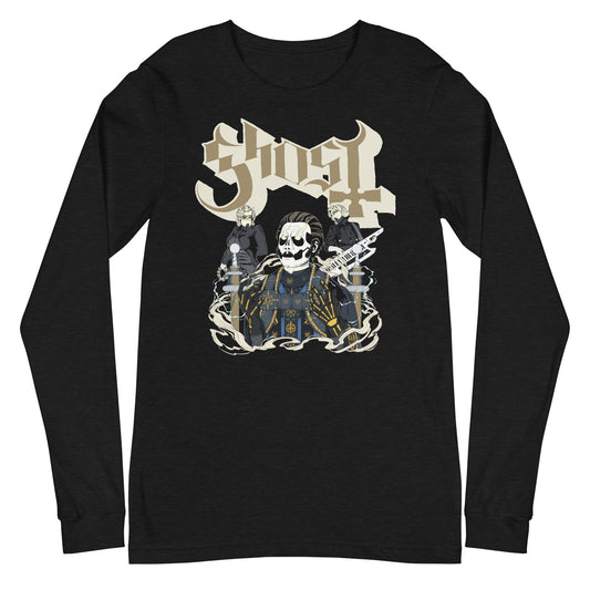 MerchMoment Ghost - Electric Daisy Long Sleeve T-Shirt Black