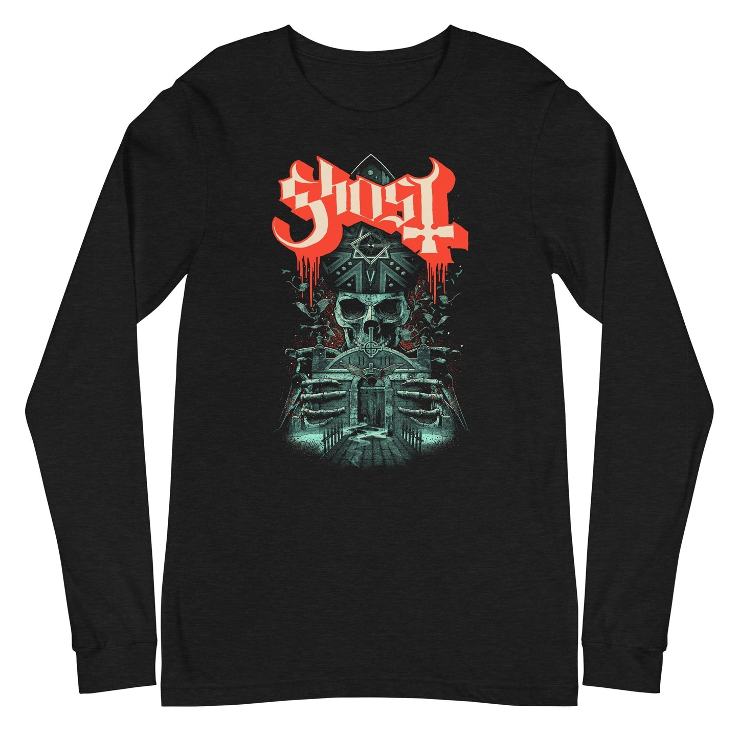 MerchMoment Ghost - Enter Alone Long Sleeve T-Shirt Black