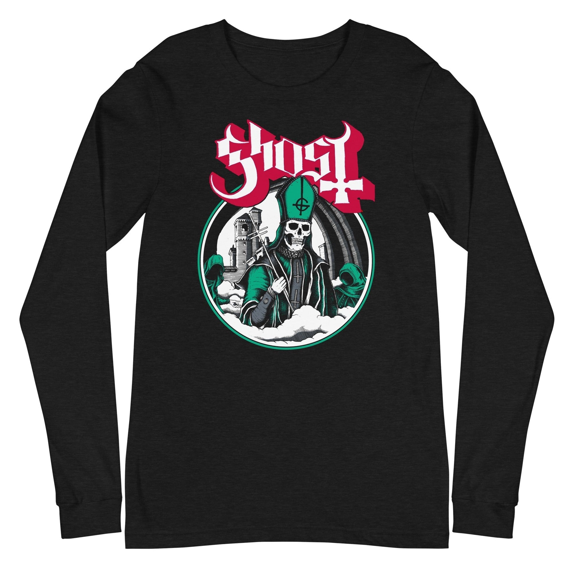 MerchMoment Ghost - Green With Envy Long Sleeve T-Shirt Black