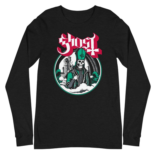MerchMoment Ghost - Green With Envy Long Sleeve T-Shirt Black