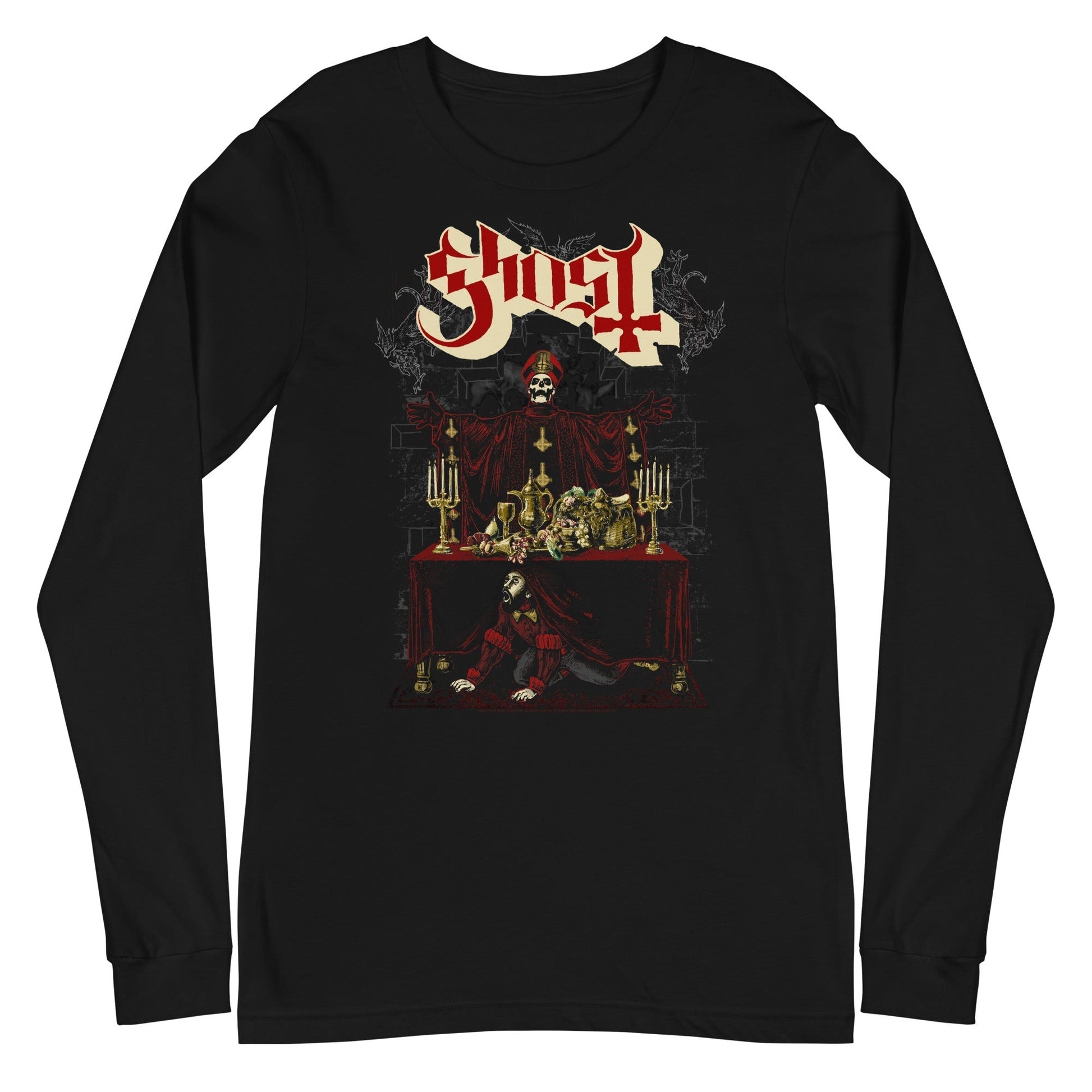 MerchMoment Ghost - Last Supper Long Sleeve T-Shirt Black