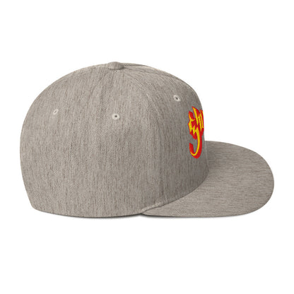 MerchMoment Ghost Logo Embroidered Snapback Hat