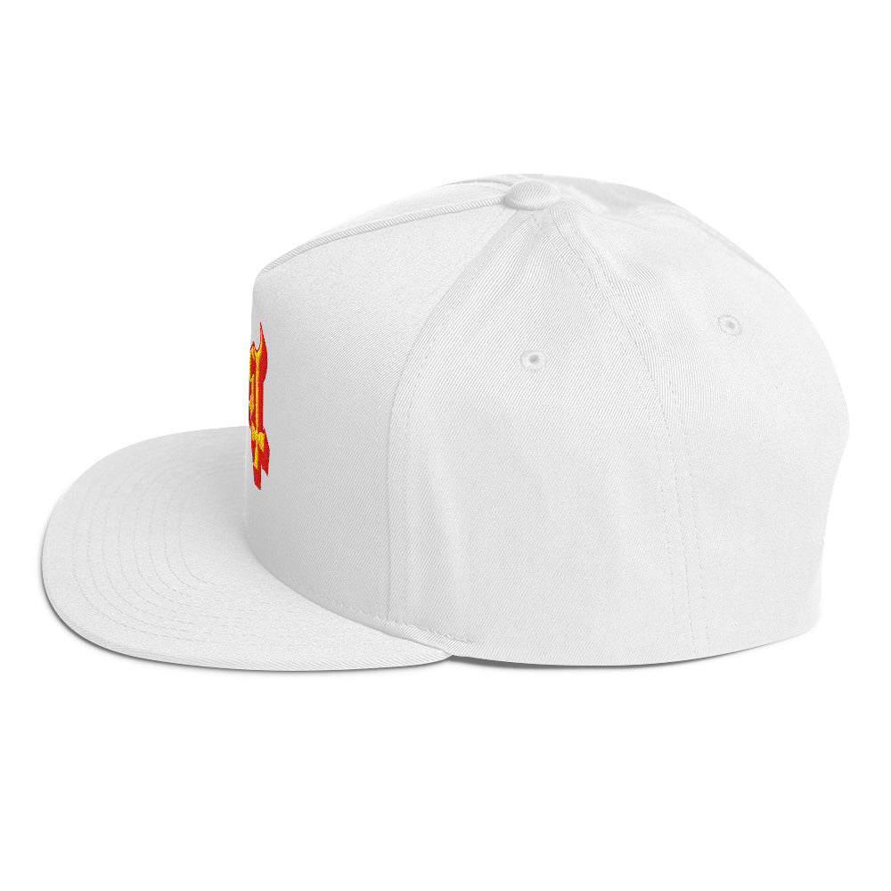 MerchMoment Ghost Logo Embroidered Snapback Hat